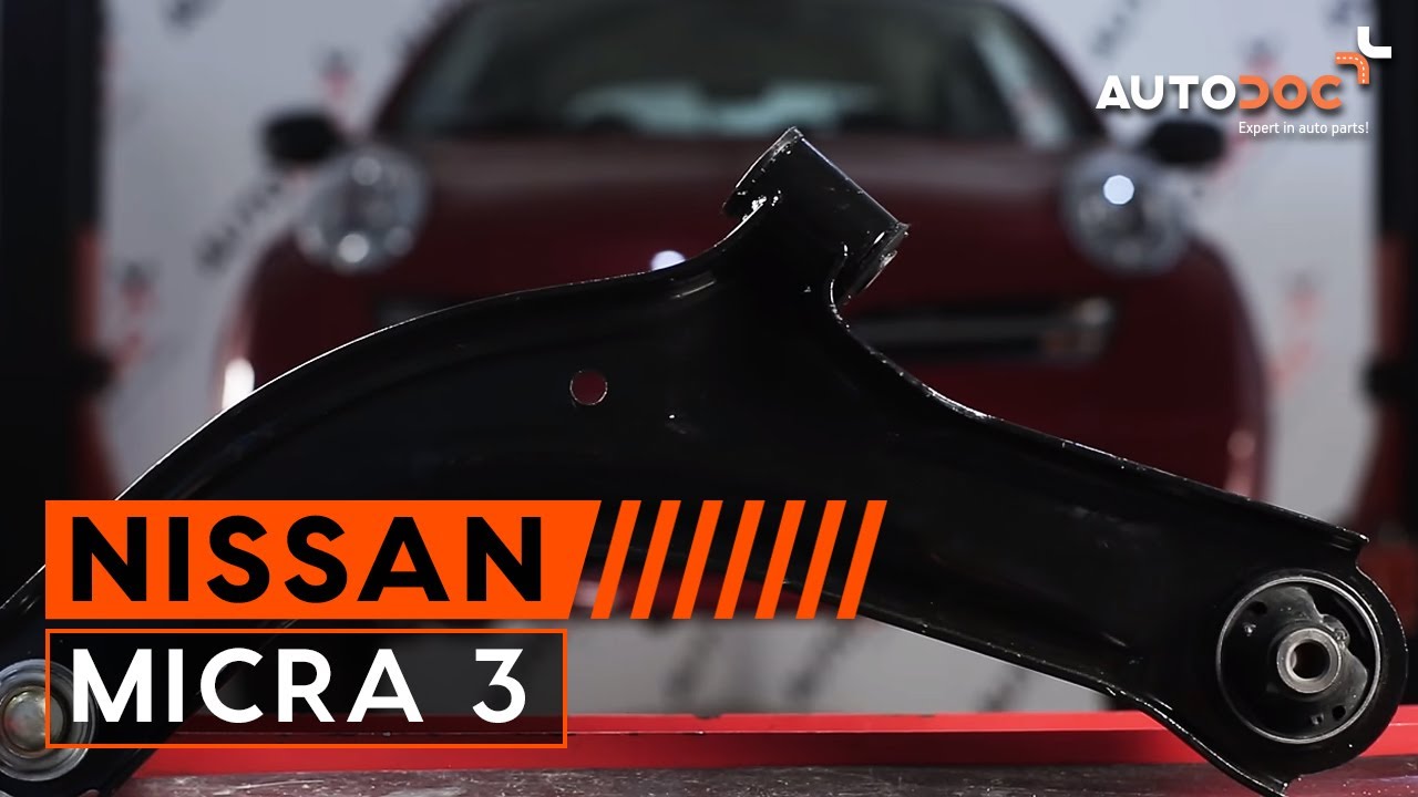 How to change front lower arm NISSAN MICRA 3 TUTORIAL | AUTODOC