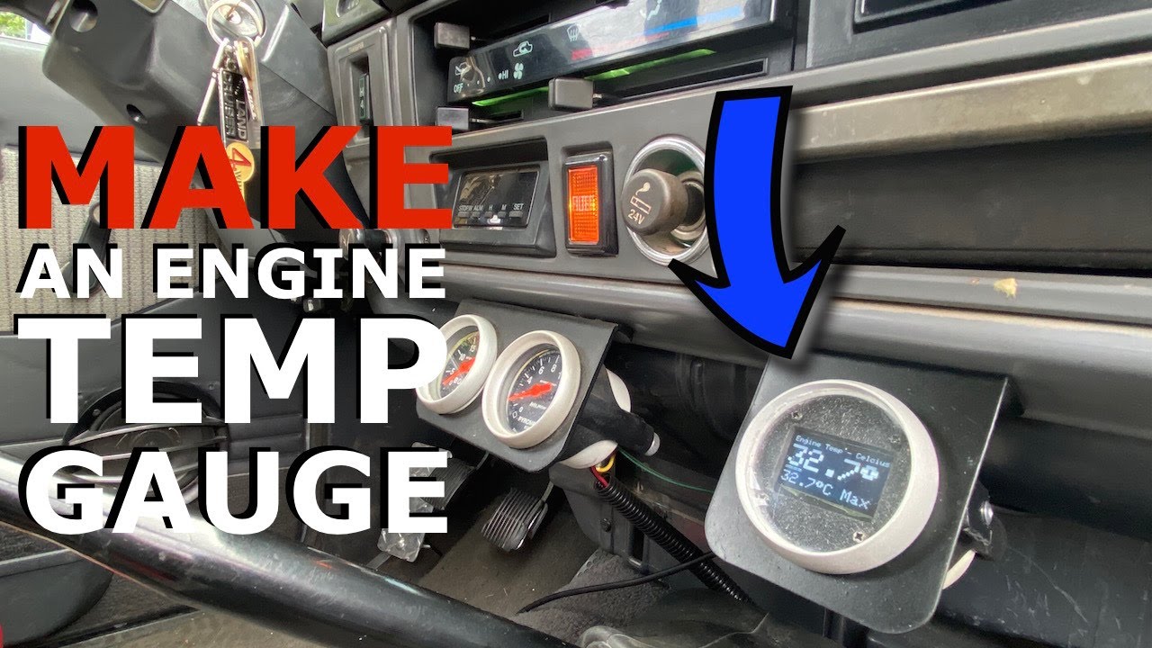 DIY Engine Temp Gauge / How to MAKE an Engine Temp Gauge / Installing a Temp Gauge in my Landcruiser