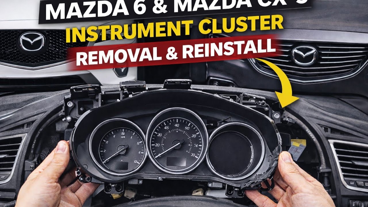Mazda CX-5 / Mazda 6 Instrument Cluster Removal & Installation