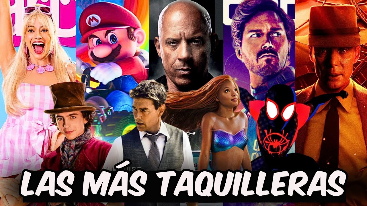 LAS 20 PELÍCULAS MAS TAQUILLERAS DE 2023 + RESUMEN ANUAL. Barbie, Mario, Wonka, Fast X, Spider-Man