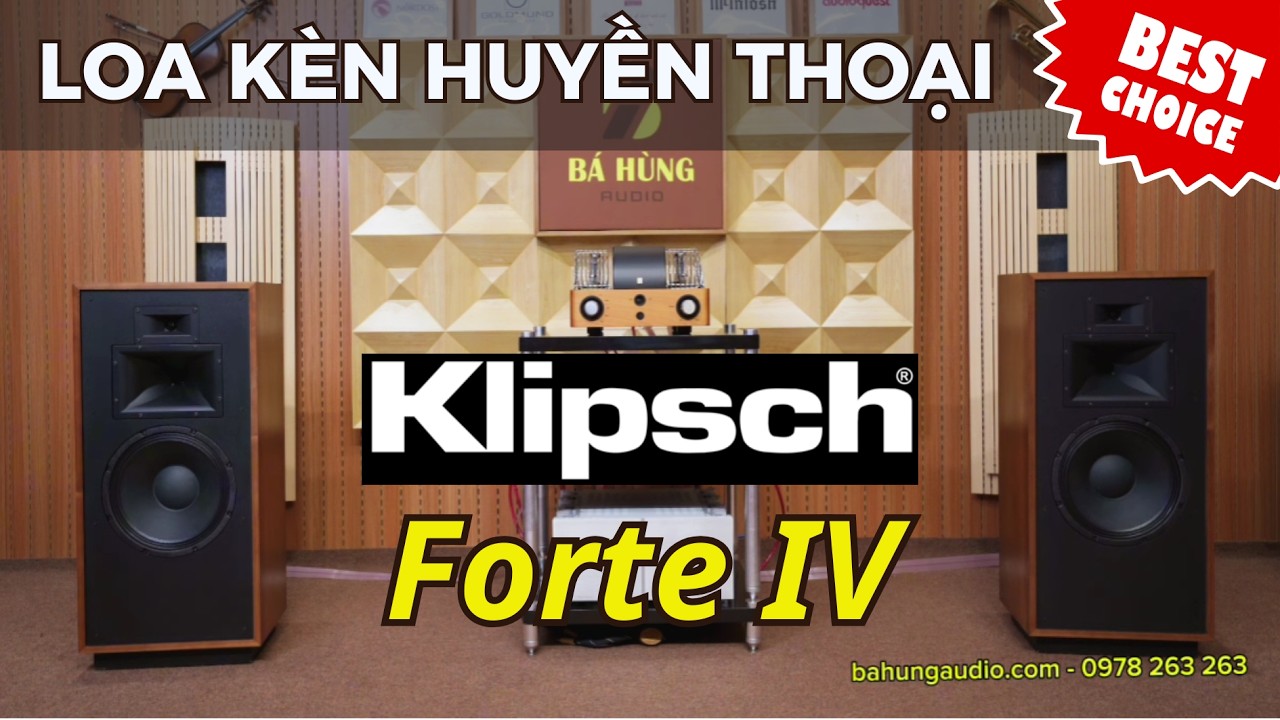LOA KÈN HUYỀN THOẠI CÀNG NGHE CÀNG NGHIỆN | KLIPSCH FORTE IV