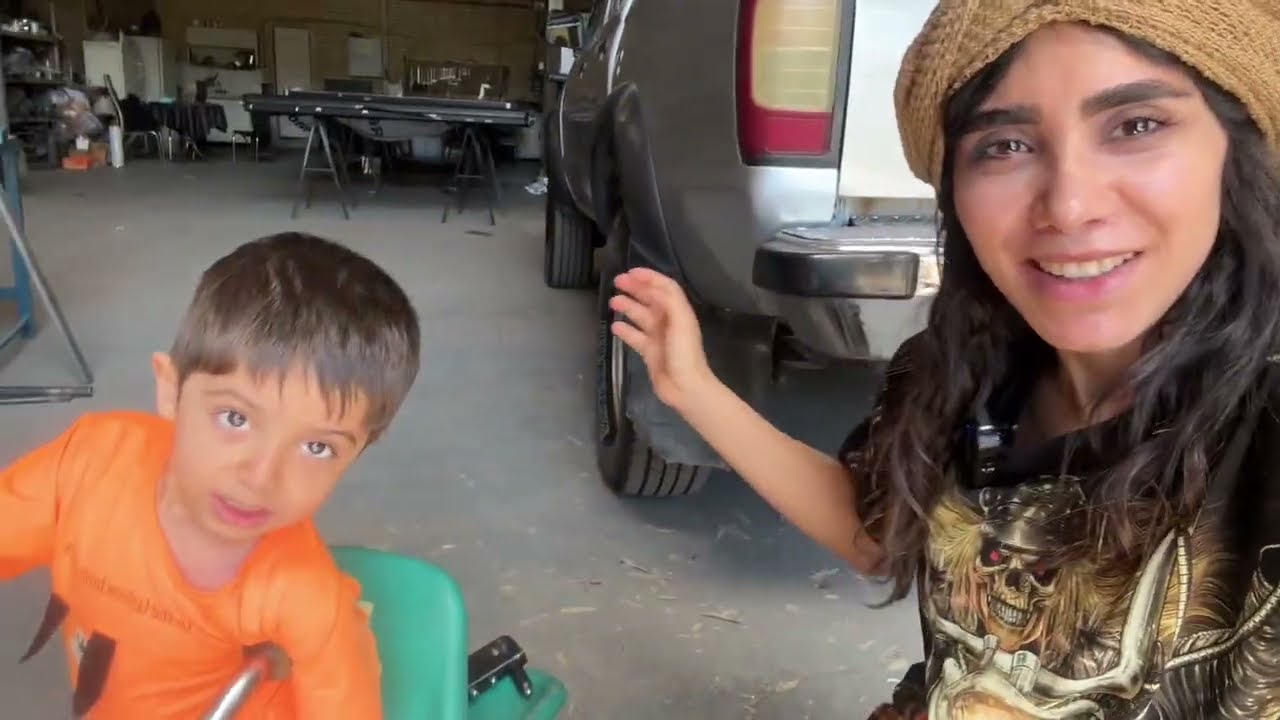 The Lightest Hardshell Rooftop Tent Installation on a Nissan Pickup D22  / With My 3-Year-Old Son