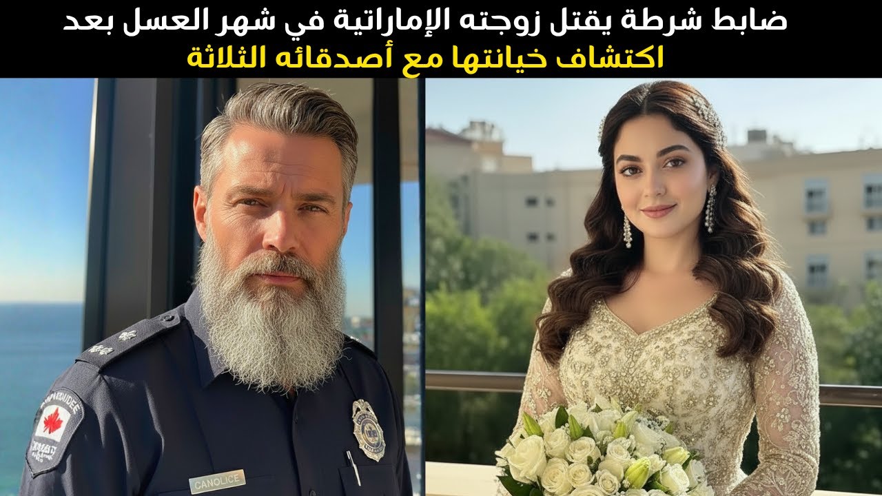 ضابط شرطة كندي يقتل زوجته الإماراتية في شهر العسل بالمالديف بعد اكتشاف خيانتها مع أصدقائه الثلاثة