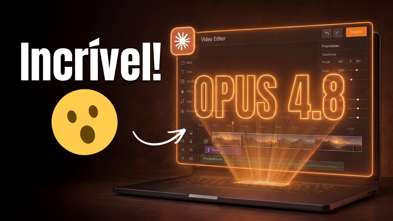 INCR&Iacute;VEL! CONHE&Ccedil;A O NOVO CLAUDE OPUS 4.8! (Em 5 minutos)