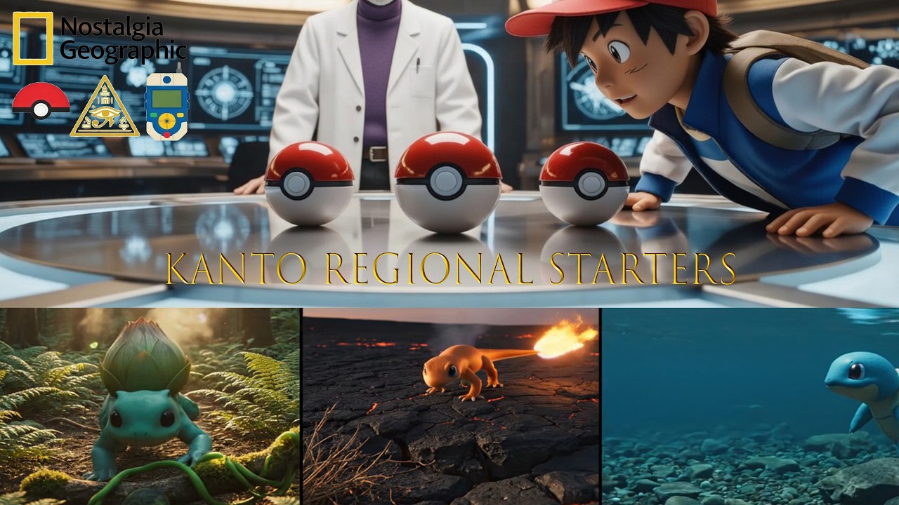 Real Life Pokemon : The Kanto Region Starters Documentary | Pokemon NatGeo