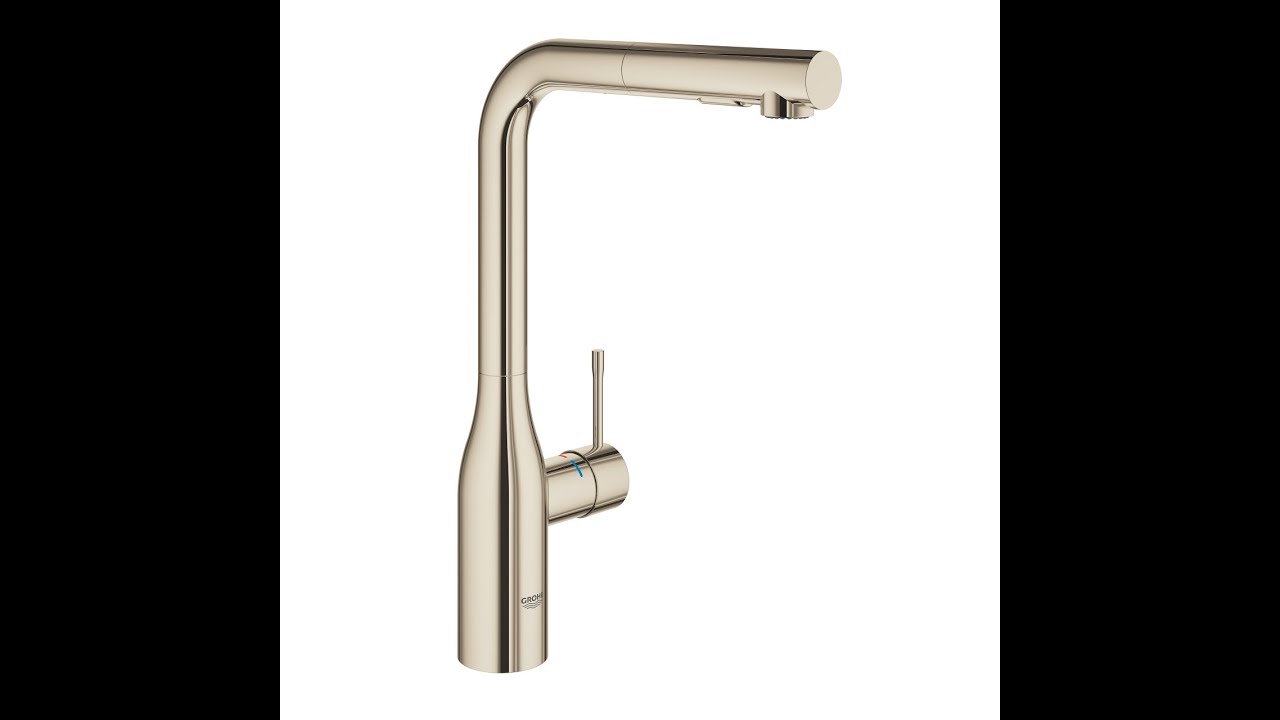 UNBOXING GROHE Essence 30270BE0 single lever kitchen mixer with pull out spray, polished nickel