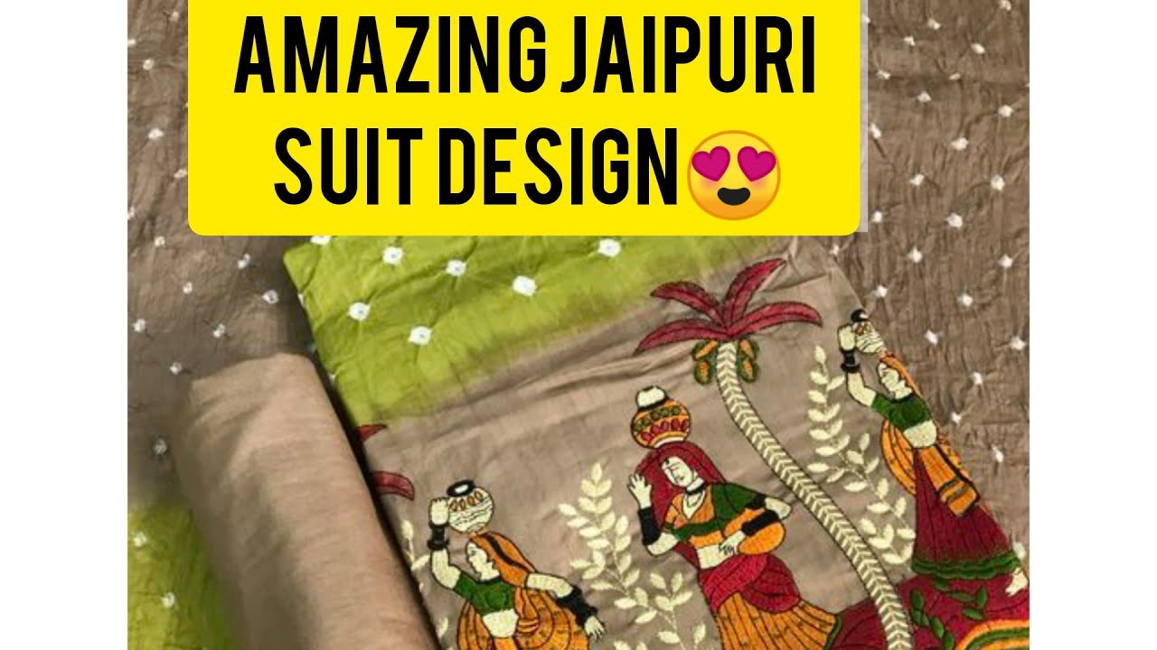 Amazing Jaipuri suit design #trending