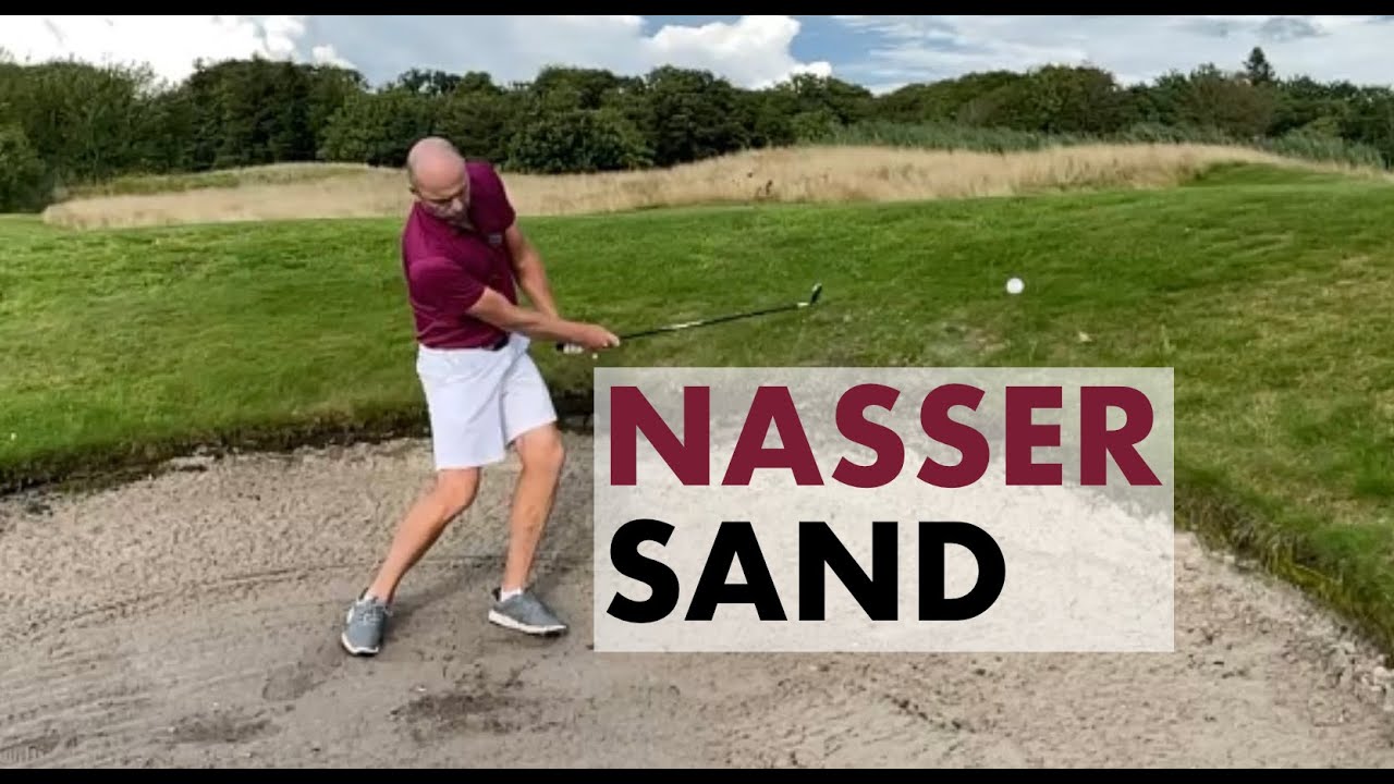 Bunkerschläge aus nassem Sand - steiler oder flacher Eintreffwinkel?