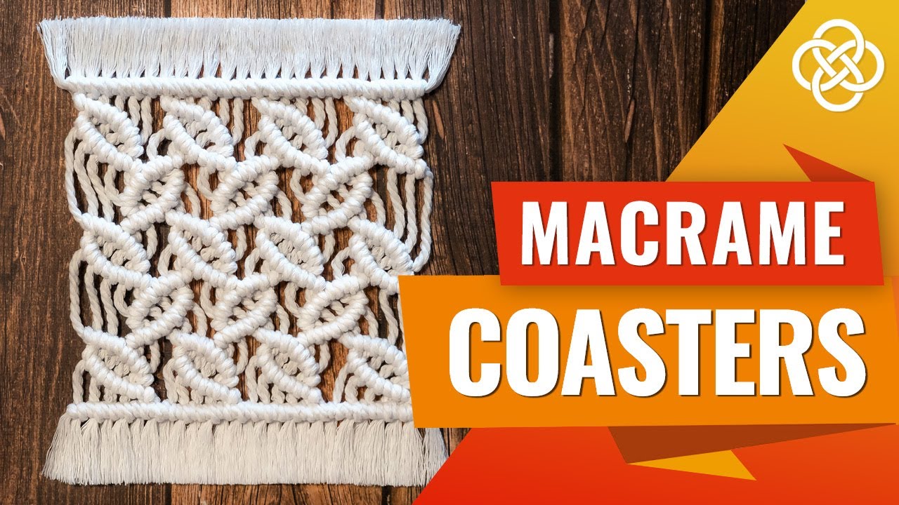 Салфетка с узором в виде листьев | Macrame DIY | Урок макраме