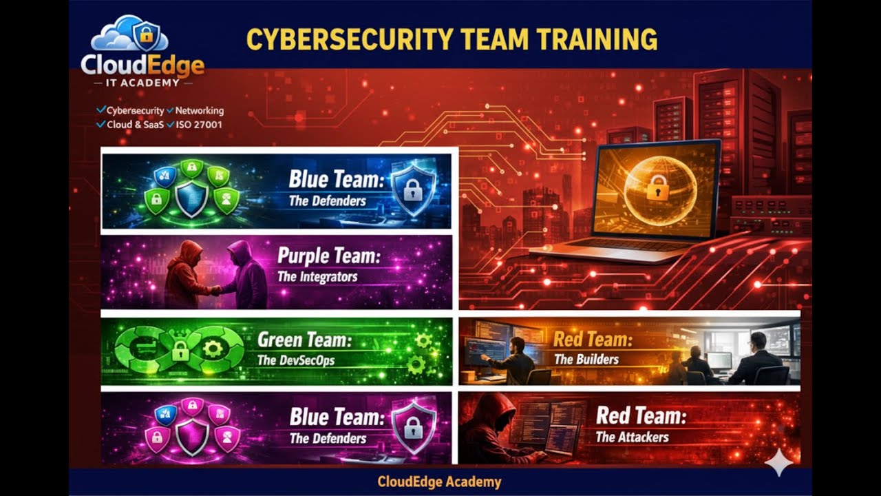 Cybersecurity Color Teams Explained | Red vs Blue vs Purple (SOC Careers)