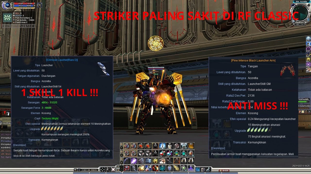 RARE D LC +7 1 SKILL 1 KILL #REVIEWCHAR PART 19 RF CLASSIC NIVEN