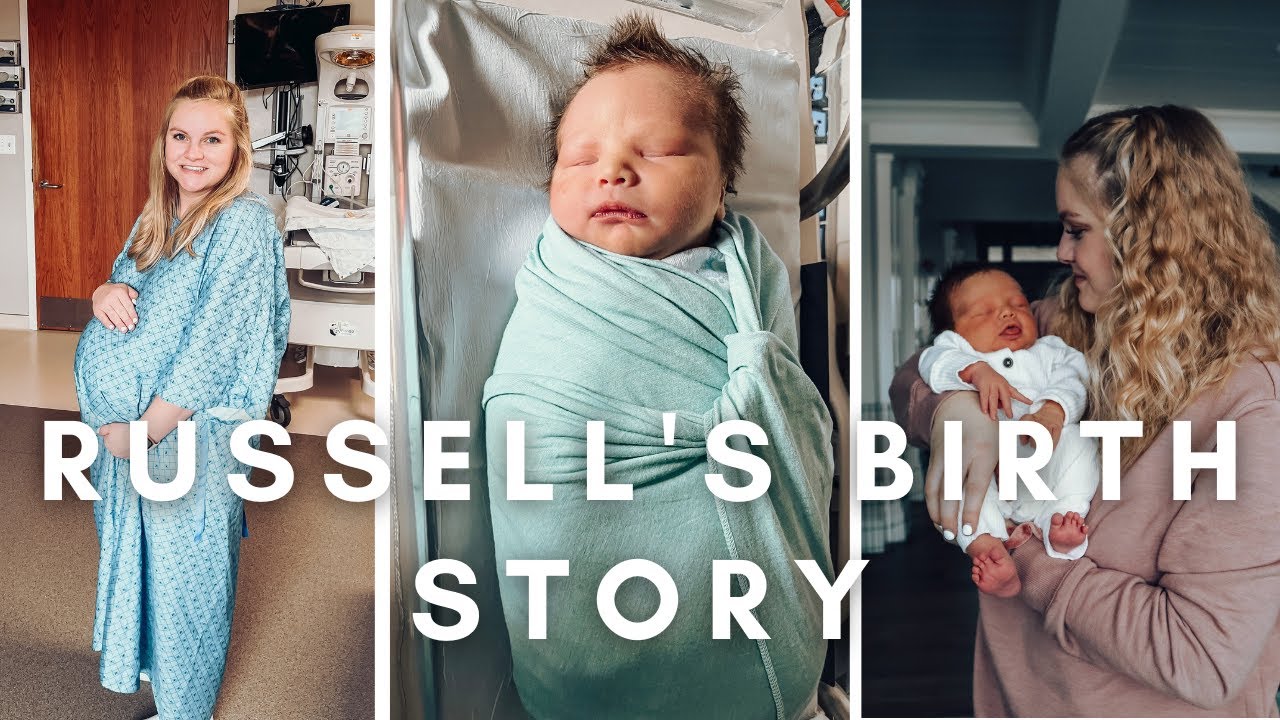 RUSSELL'S BIRTH STORY + videos | gestational hypertension induction story