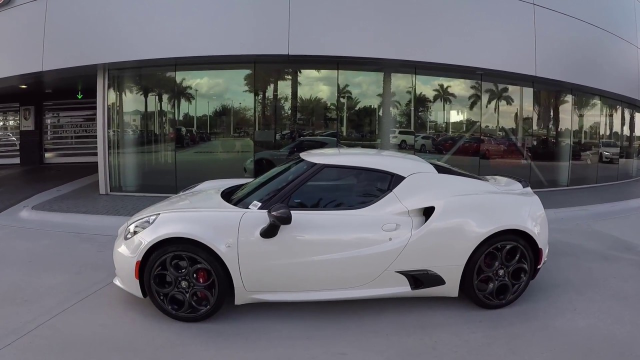 2015 Madreperla White Alfa Romeo 4C 237 hp @ Porsche West Broward