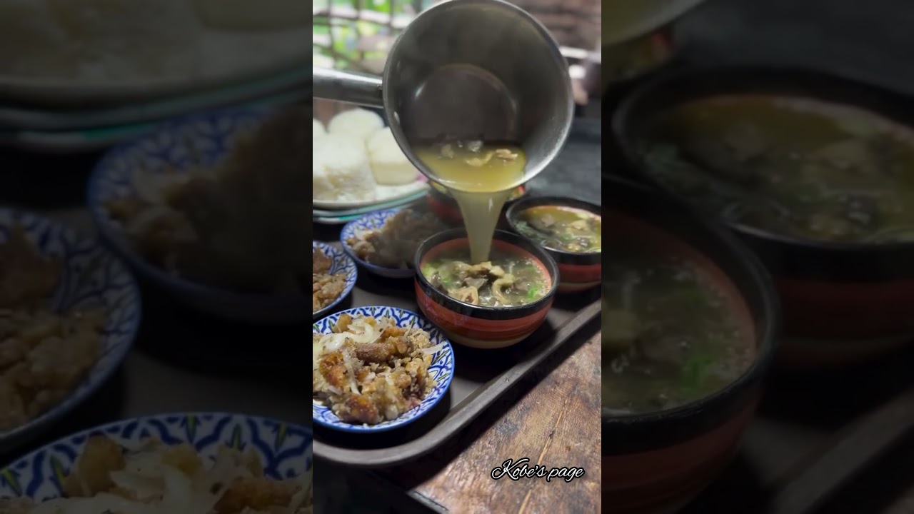 HOT SINANGLAO in the Cold rainy days in the Northern Philippines #food #soup #ilocano #sinanglao