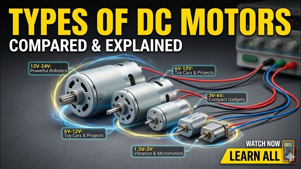 Types of dc motor || 1 volt se 24 volt dc motor power testing 🔥 DC motor power testing 