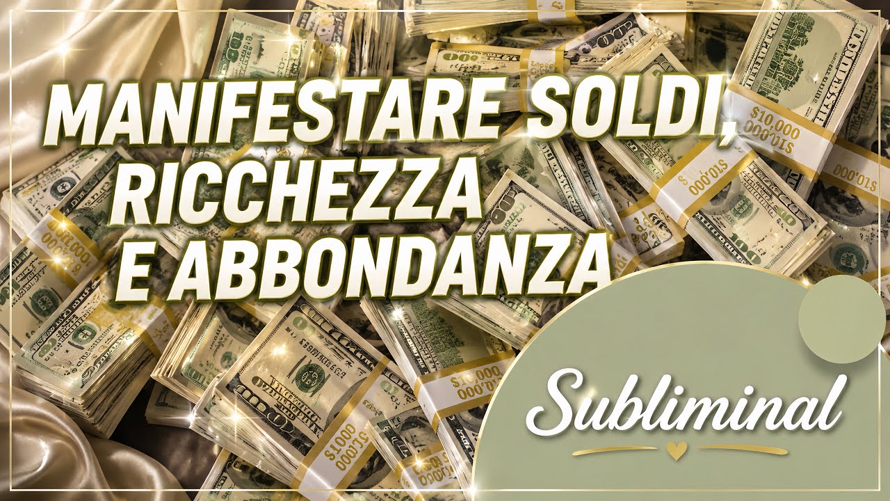 SUBLIMINAL PER MANIFESTARE SOLDI E ABBONDANZA - affermazioni positive sulla ricchezza 