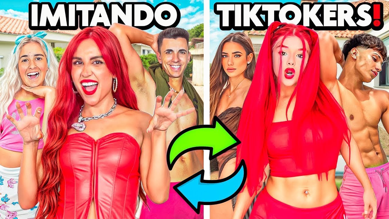 IMITANDO a TIKTOKERS en la VIDA REAL! *Karina, Llanos, Lola Lolita...*