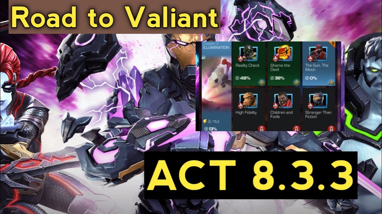 Road to Valiant Story Quest 8.3.3 Easy Completion | Boss Cheese | MCOC | Marvel Contest of Champions