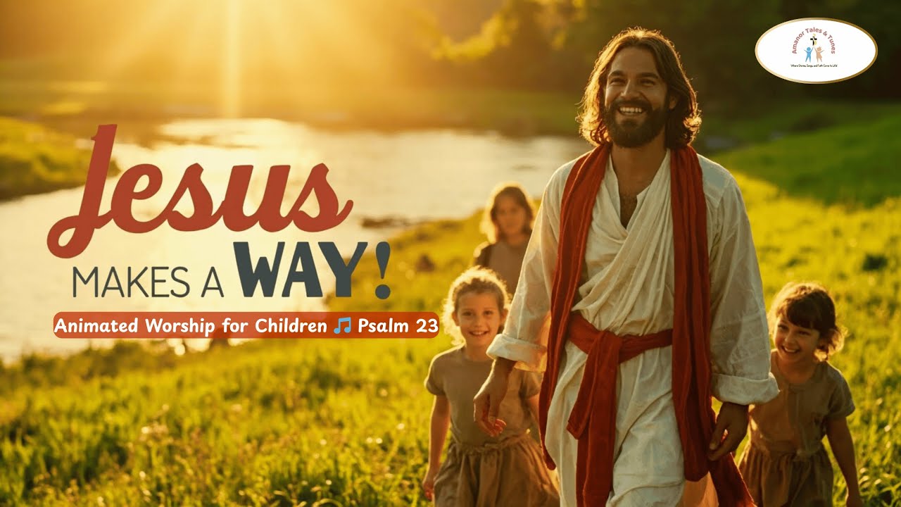 Jesus Makes A Way - Christian Kids Song - Animated Worship for Children 🎵 Psalm 23