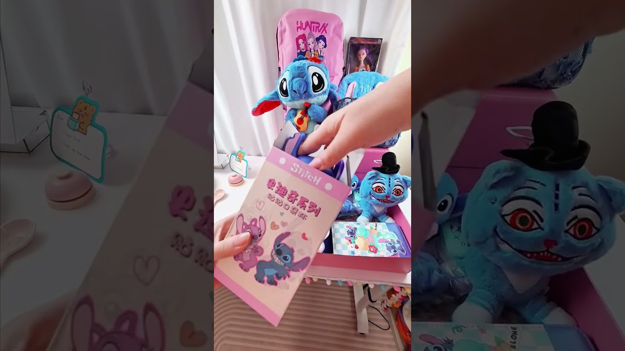 ASMR Packing 6 Scoops for Mom & Daughter 👩‍👧 Stitch vs. Kpop (Family Order)