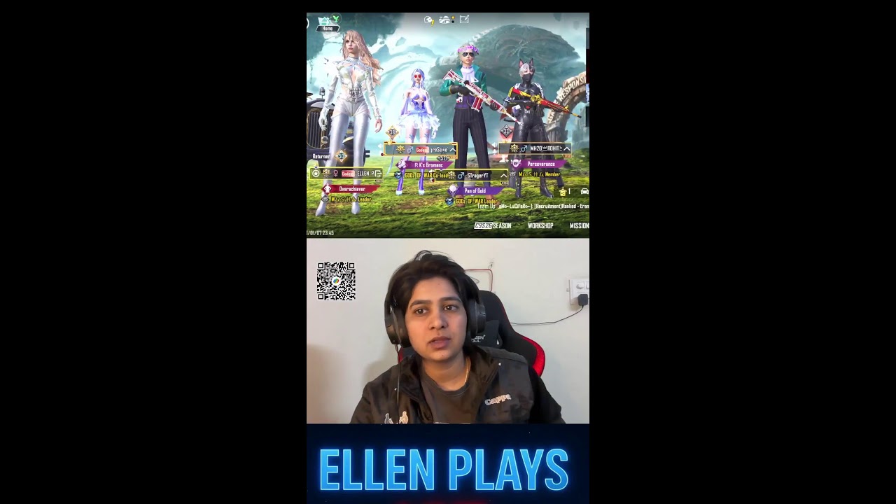 ELLEN IS LIVE  | ❤🎮💥| #shorts #bgmi #shortvideo