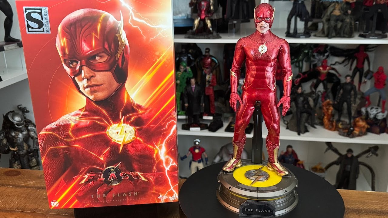 HOT TOYS FLASH FROM 2023s FLASH MOVIE DC 1/6th SCALE COLLECTIBLE FIGURE UNBOXING & REVIEW