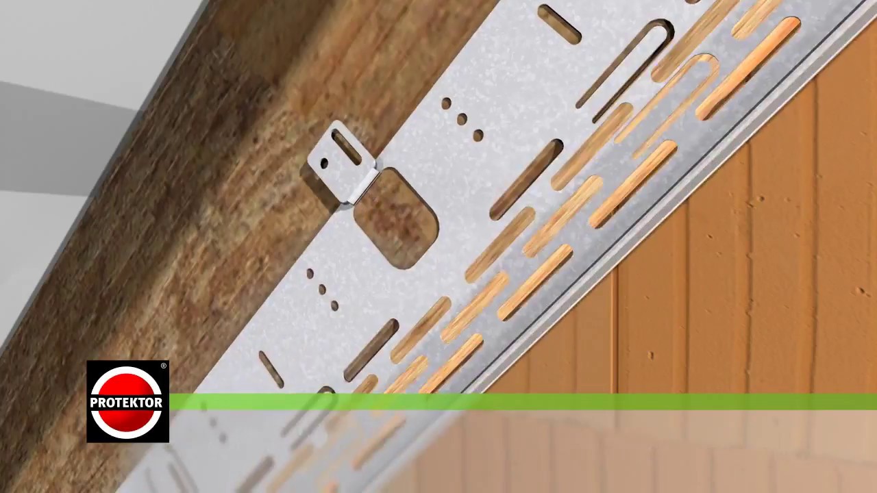 Montage des Balkennivellierwinkelprofils | Protektor