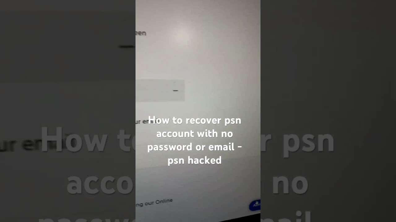 How to recover psn account with no password or email - psn hacked