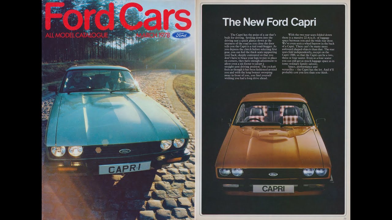 Ford Car Brochures Capri MK III March 1978