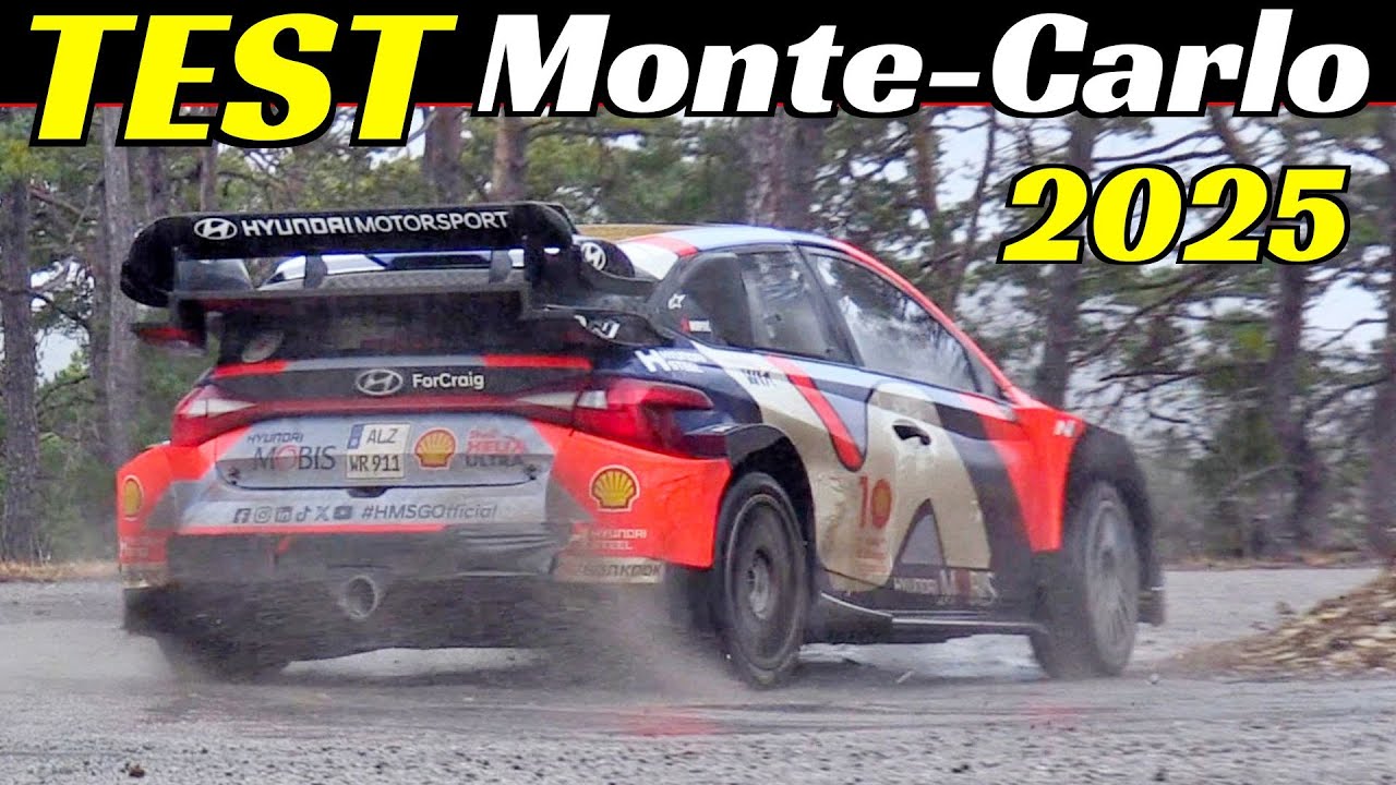Test Pre WRC Rallye Monte-Carlo 2025, Adrien Fourmaux/Alexandre Coria,  NO-HYBRID Hyundai i20 Rally1
