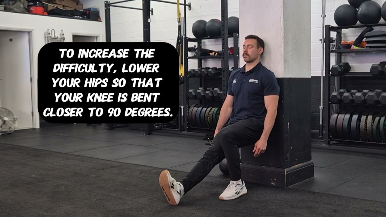 Kick stand wall sit 