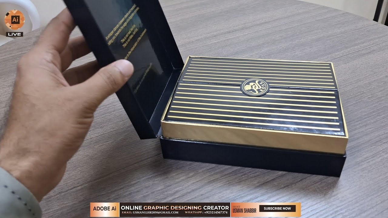 Luxury Double-Door Perfume Box Unboxing | Elegant Hard Box with Sponge Insert Design