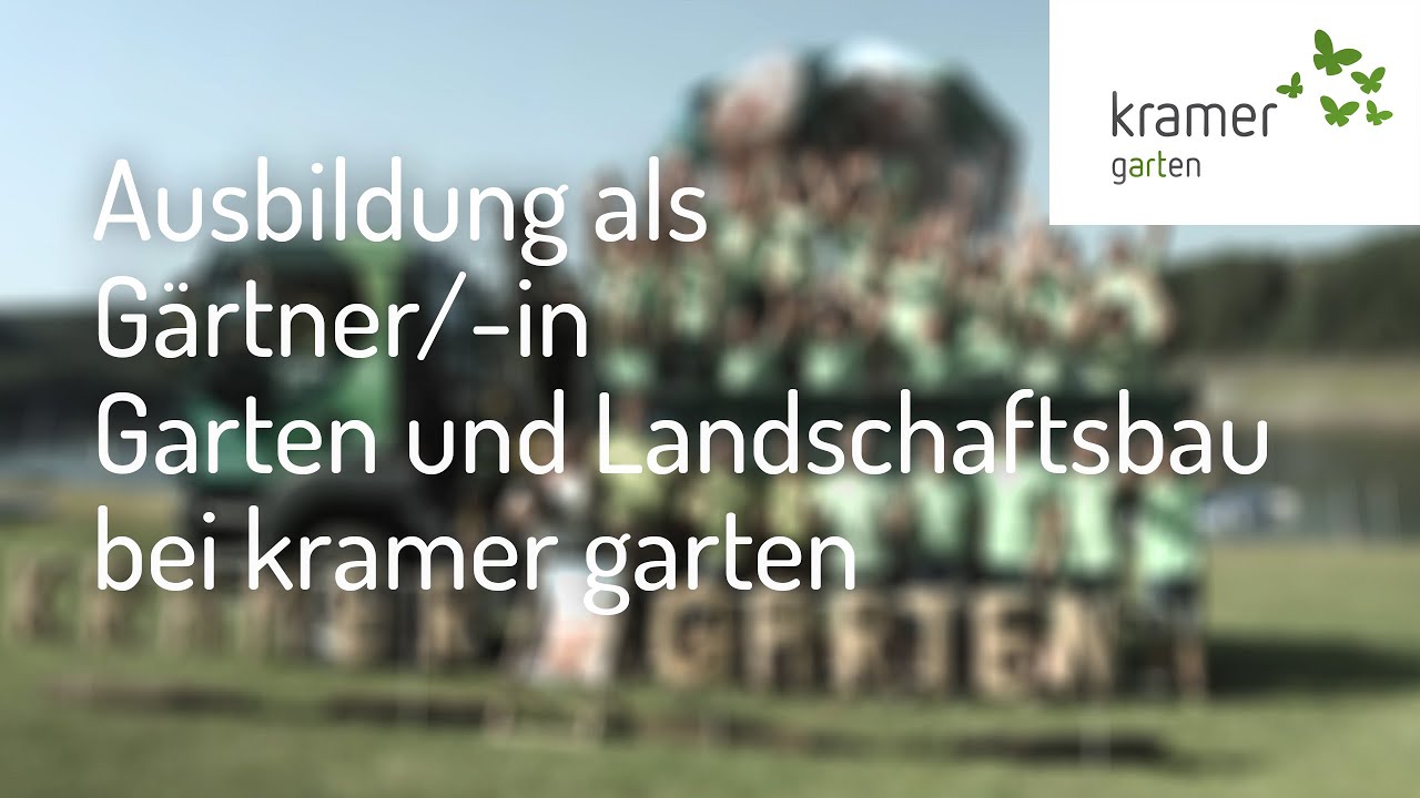 Die Ausbildung als Gärtner/-in - Garten- und Landschaftsbau bei kramer garten