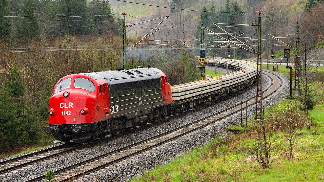 Bundeswehr Hägglund Militärtransport, CLR Nohab, Bahnbau BR218, TXL, ITL uvm auf der Frankenwaldbahn