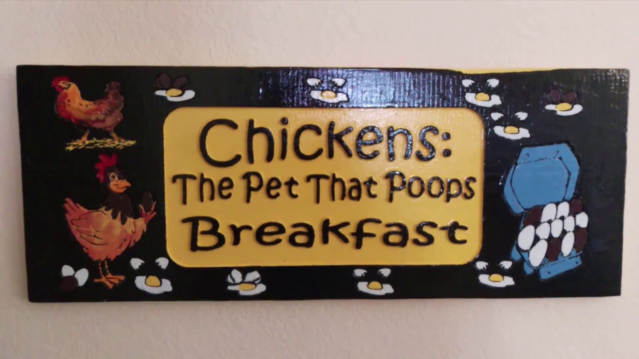 Chicken Coop Sign Custom Made For Dillons Woodworks