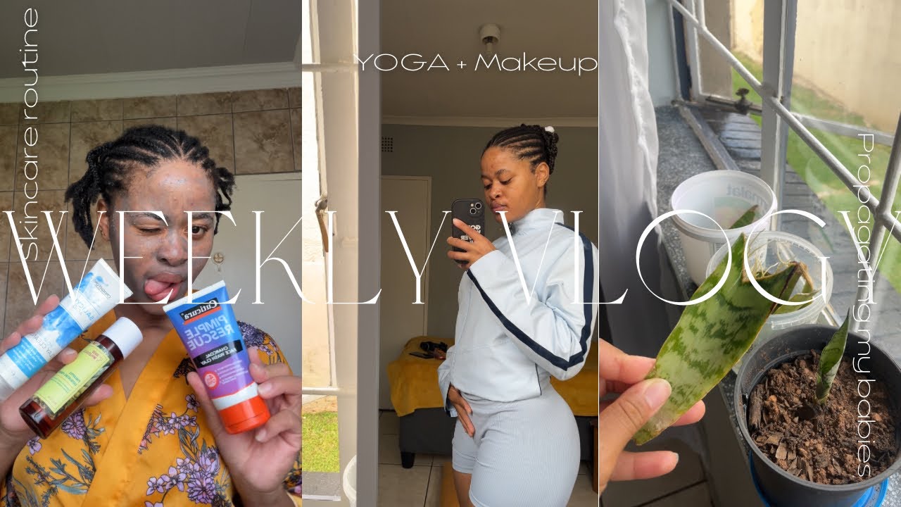 Makeup BTS, Yoga, being a plant mom | A week in the life of Evelyn