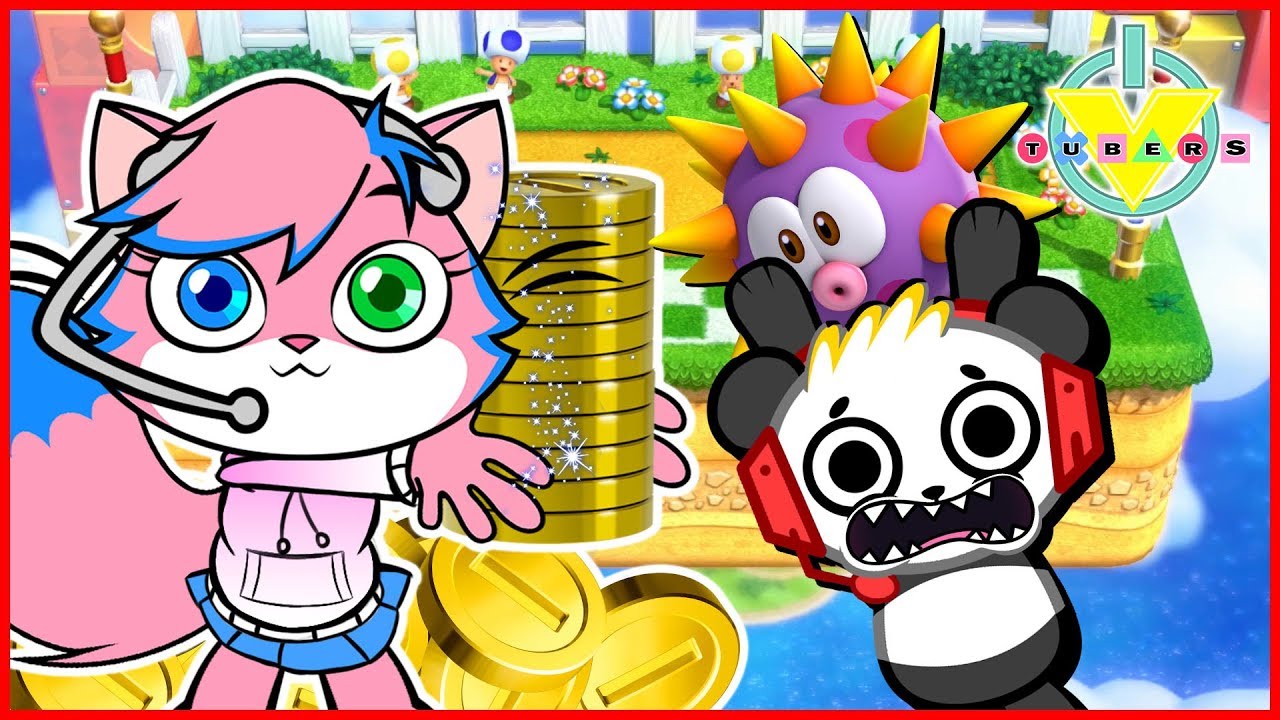 Mario Party 10 Cliff Challenge Let's Play with VTubers Combo Panda Vs Alpha Lexa