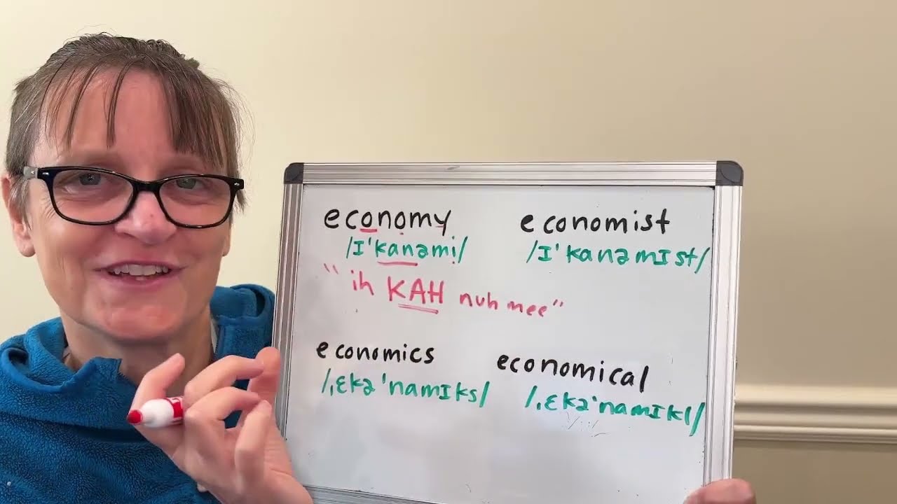 How to Pronounce Economy, Economist, Economics and Economical