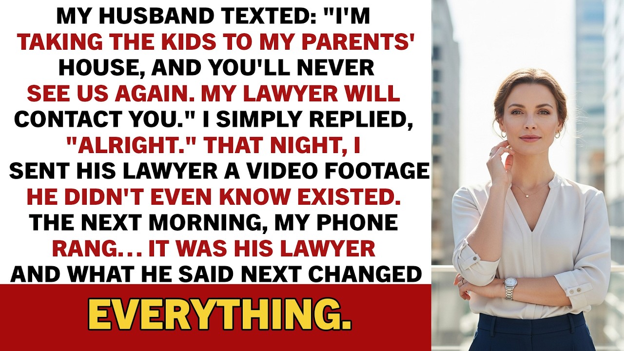 My Husband Texted: “I’m Taking The Kids” What I Sent His Lawyer Shocked Everyone. // Reddit Stories