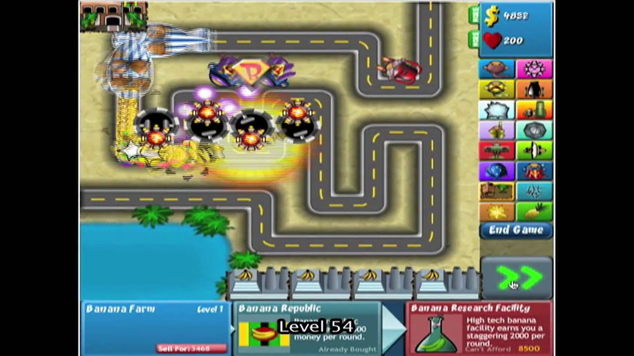 Bloons Tower Defense 4 - Track 1 - Easy - Level 1-132 *NO MISSES*