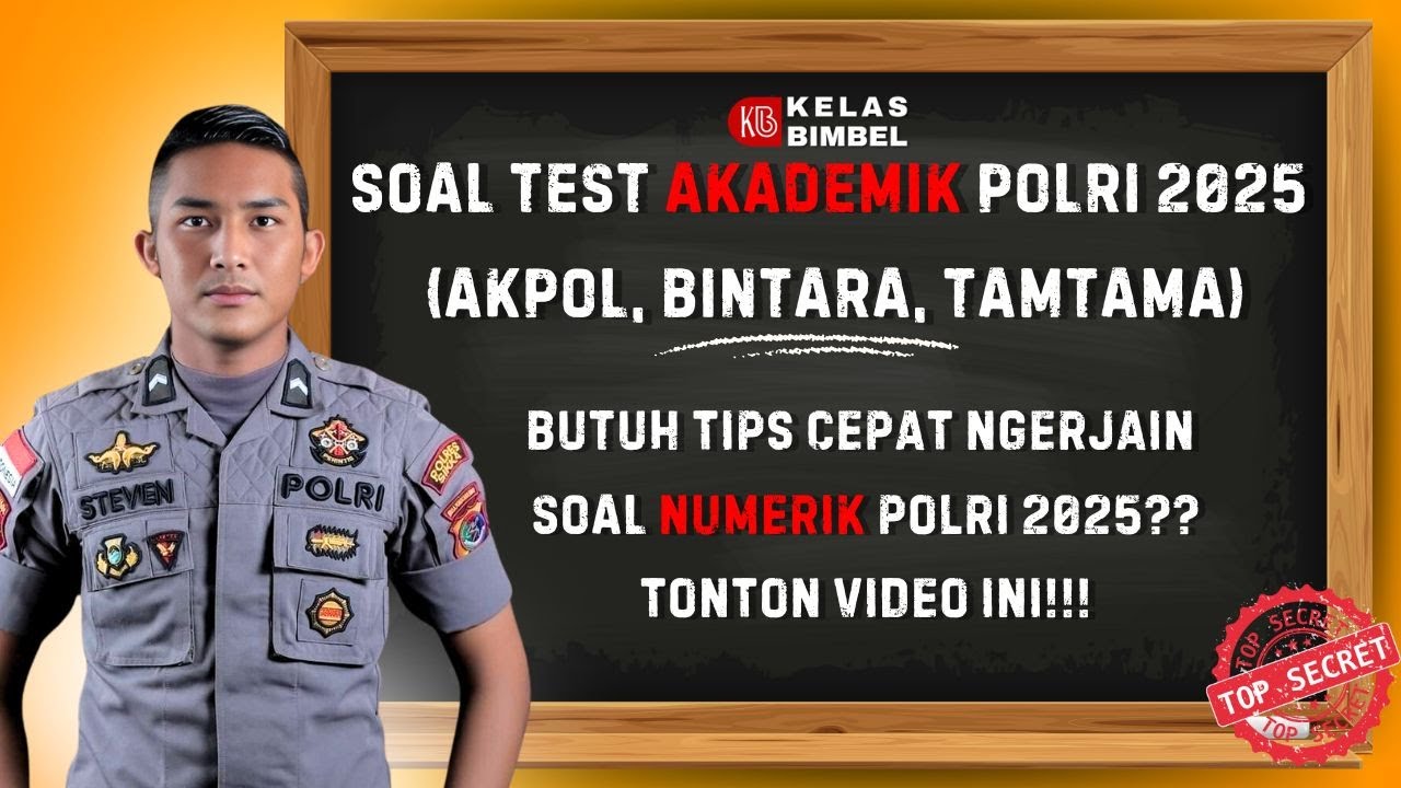 Tips Cepat Ngerjain Soal Penalaran Numerik Tes Polri?? INI DIA CARANYA!! (AKPOL, BINTARA, TAMTAMA)