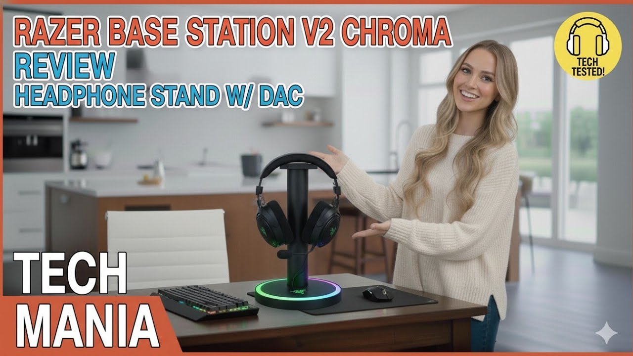 Razer Base Station V2 Chroma Review | Headphone Stand w/ DAC | Tech Mania
