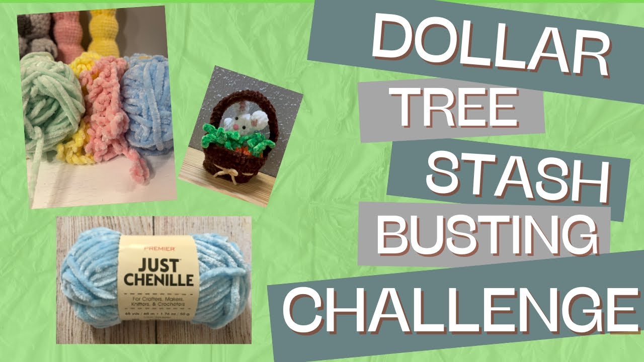 Dollar Tree Yarn Stash Busting Challenge Part 1