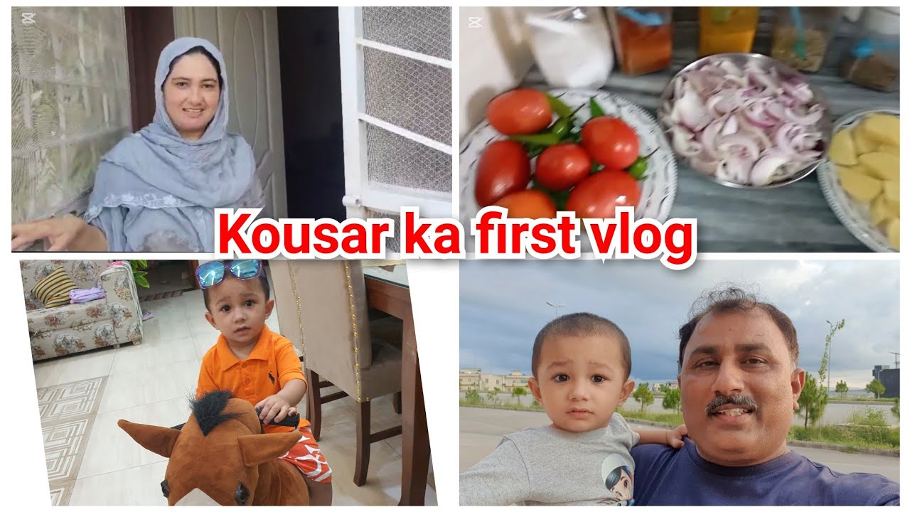 Kousar ka first vlog kaya he baat hai/kousar n apnin first vlog min kaya banaya/mustafa sajid vlogs