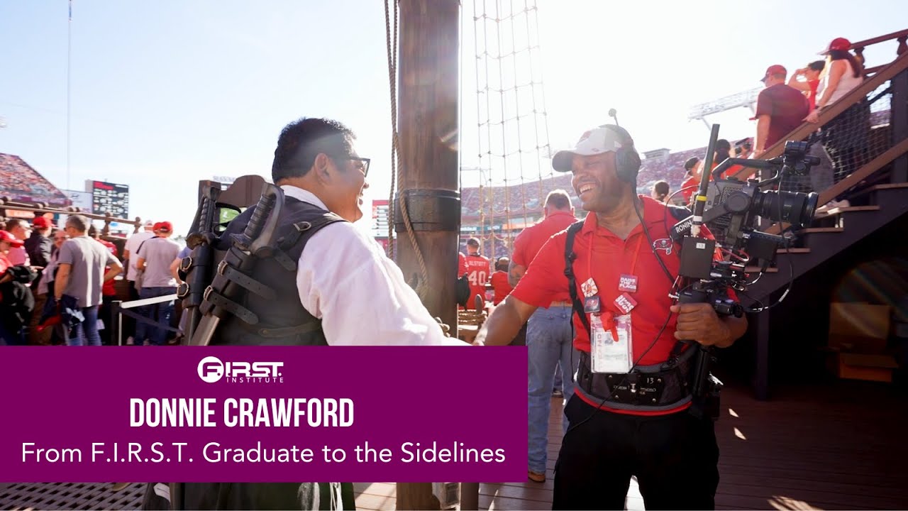 How Donnie Crawford Went From F.I.R.S.T. Institute Graduate to Cameraman on the NFL Sidelines 🎥