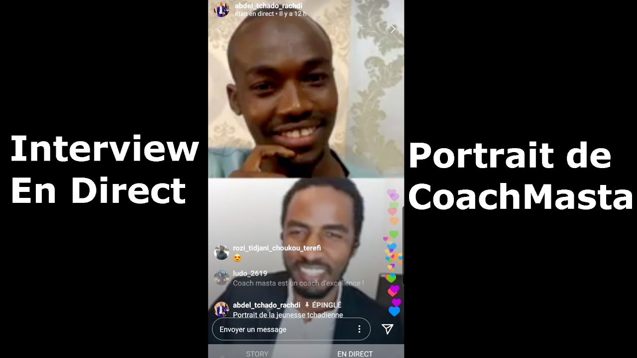 Live N°01: Portrait de Coach Masta, interviewé dans une émission en direct sur Instagram