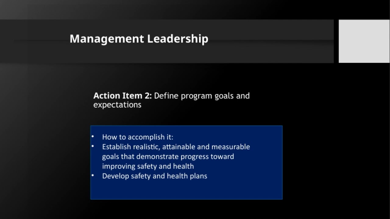 BOSH Chapter 9  10   OSH Programming and Principles of Health and Safety Management