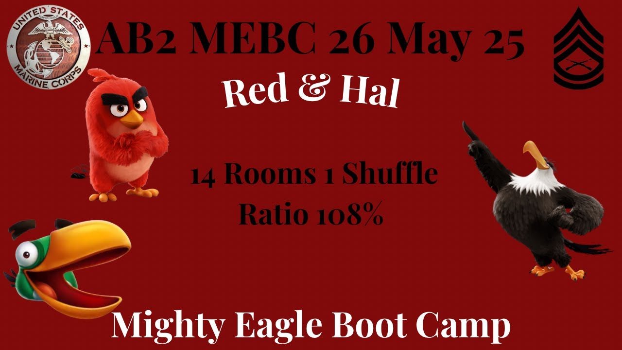 Angry Birds 2 AB2 Mighty Eagle Boot Camp MEBC with Both Extras - 26 May 2026