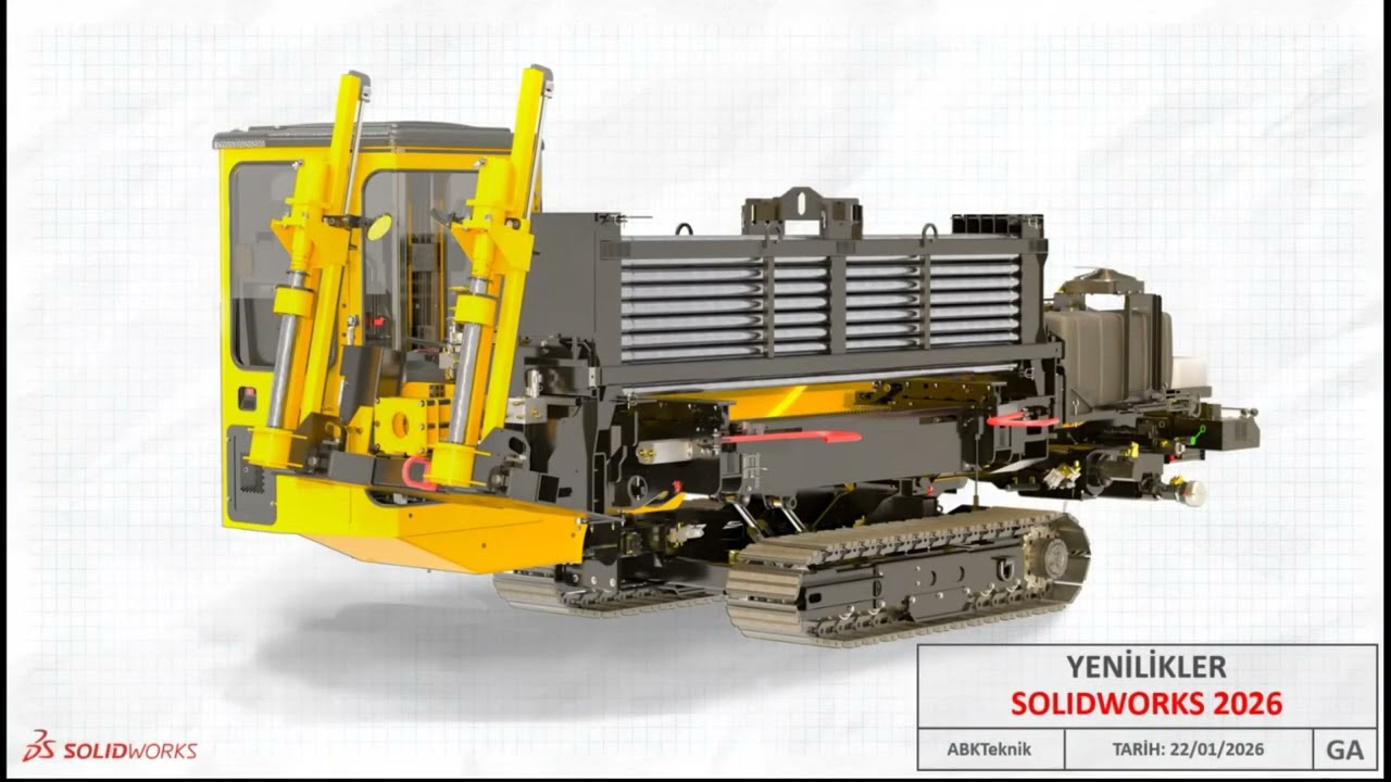 SOLIDWORKS 2026 CAD Yenilikleri | Webinar