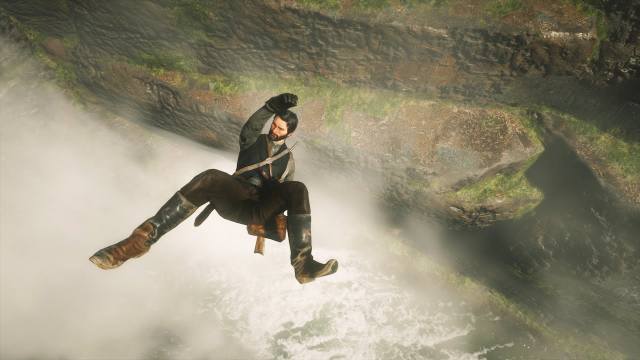 Red Dead Redemption 2 - Ragdolls And Crazy Falls #4 (Water Fails)